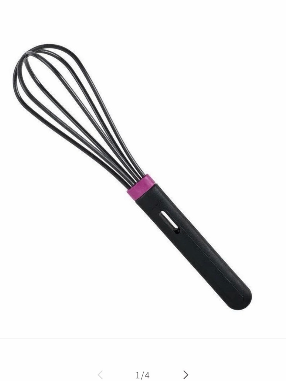Tupperware Black and Purple Silicone Kitchen Whisk - Home Party Supplies